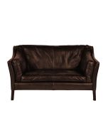 Canapé en cuir 2 places Marron Riders Cocoa - Darwin
