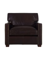 Fauteuil en cuir marron Antic Tobacco - Hastings