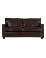Canapé 2 places en cuir marron - Hastings