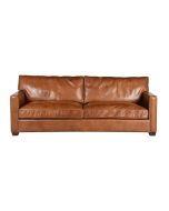 Canapé 2 places en cuir marron Cuir Riders nut - Hastings