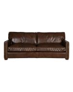 Canapé 3 places en cuir marron Riders cocoa - Hastings