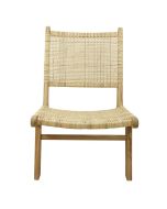 Fauteuil en rotin et teck - Ceylan
