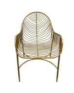 Fauteuil en métal doré - Factory