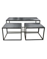 Set de 3 tables gigognes rectangulaires et carrées - Factory