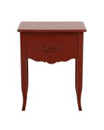 Table de chevet rouge séville 1 tiroir en épicéa