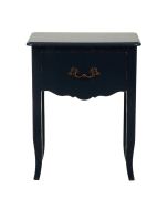 Table de chevet bleu indigo 1 tiroir en épicéa