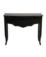 Console noire 3 tiroirs en épicéa