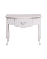 Console blanche 3 tiroirs en épicéa