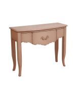 Console rose poudré 3 tiroirs en épicéa