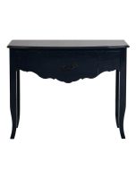 Console bleue 3 tiroirs en épicéa