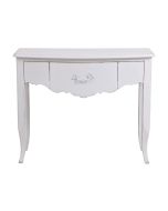 Console blanc patiné 3 tiroirs en épicéa