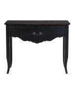 Console noir graphite 3 tiroirs en épicéa