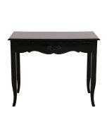 Bureau noir 1 tiroir en épicéa