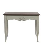 Bureau 1 tiroir en épicéa gris perle