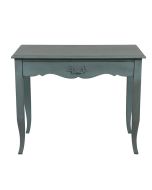 Bureau 1 tiroir en épicéa nuage de bleu