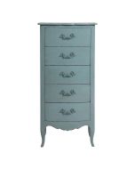 Commode chiffonnier nuage de bleu 5 tiroirs