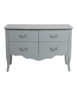 Commode 2 portes vert sauge glossy