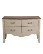 Commode 2 portes en épicéa lin glossy