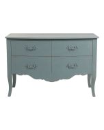 Commode 2 portes nuage de bleu patiné