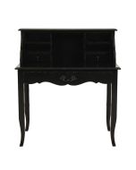 Secrétaire noir 3 tiroirs en pin