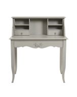 Secrétaire gris 3 tiroirs en pin