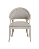Fauteuil bridge en tissu losange gris - Ernest