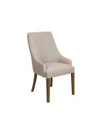 Fauteuil de table en frêne et tissu - Jude