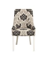 Fauteuil de table en tissu arabesque - Jude