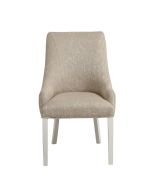 Fauteuil de table en tissu fleur de coton - Jude