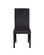 Chaise en hévéa massif et tissu - Romane