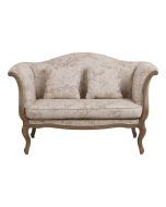 Banquette 2 places en frêne massif et tissu - Apolline