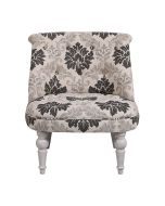 Fauteuil crapaud en tissu arabesque - Bastien