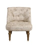 Fauteuil crapaud en tissu paradisier - Bastien