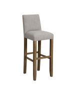 Chaise haute en tissu et frêne -Ariane