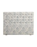 Tête de lit capitonnée 140/160 cm en frêne et tissu toile de Jouy - Capucine