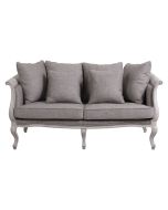 Banquette 3 places en tissu Gris chambray - Léonie