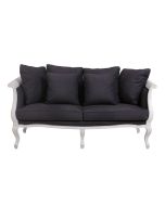 Banquette 3 places en tissu Anthracite - Léonie