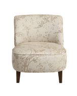 Fauteuil crapaud en frêne massif et tissu paradisier - Victor