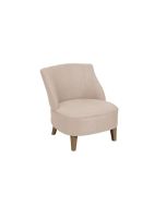 Fauteuil crapaud en frêne et tissu - Victor