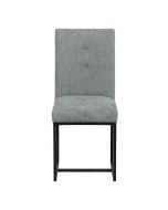 Chaise en tissu gris chambray - Grace