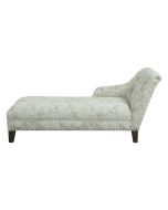 Méridienne droite en tissu paradisier - Eugénie