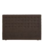 Tête de lit capitonnée 180 cm en tissu marron glacé - Capucine