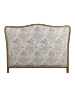 Tête de lit 140/160 cm en frêne massif et tissu toile de Jouy - Joséphine