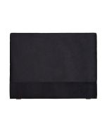 Tête de lit 140/160 cm velours anthracite sans capitons - Capucine