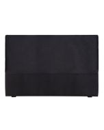 Tête de lit 180 cm velours anthracite sans capitons - Capucine