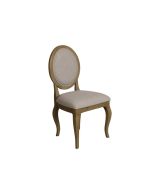 Chaise médaillon en tissu - Hortense