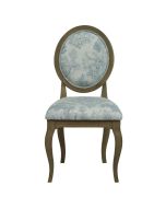 Chaise médaillon en tissu toile de Jouy - Hortense