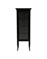 Vitrine noire en épicéa