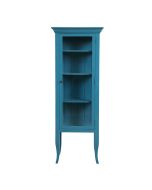 Vitrine bleue en épicéa