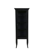 Vitrine en épicéa noir mat